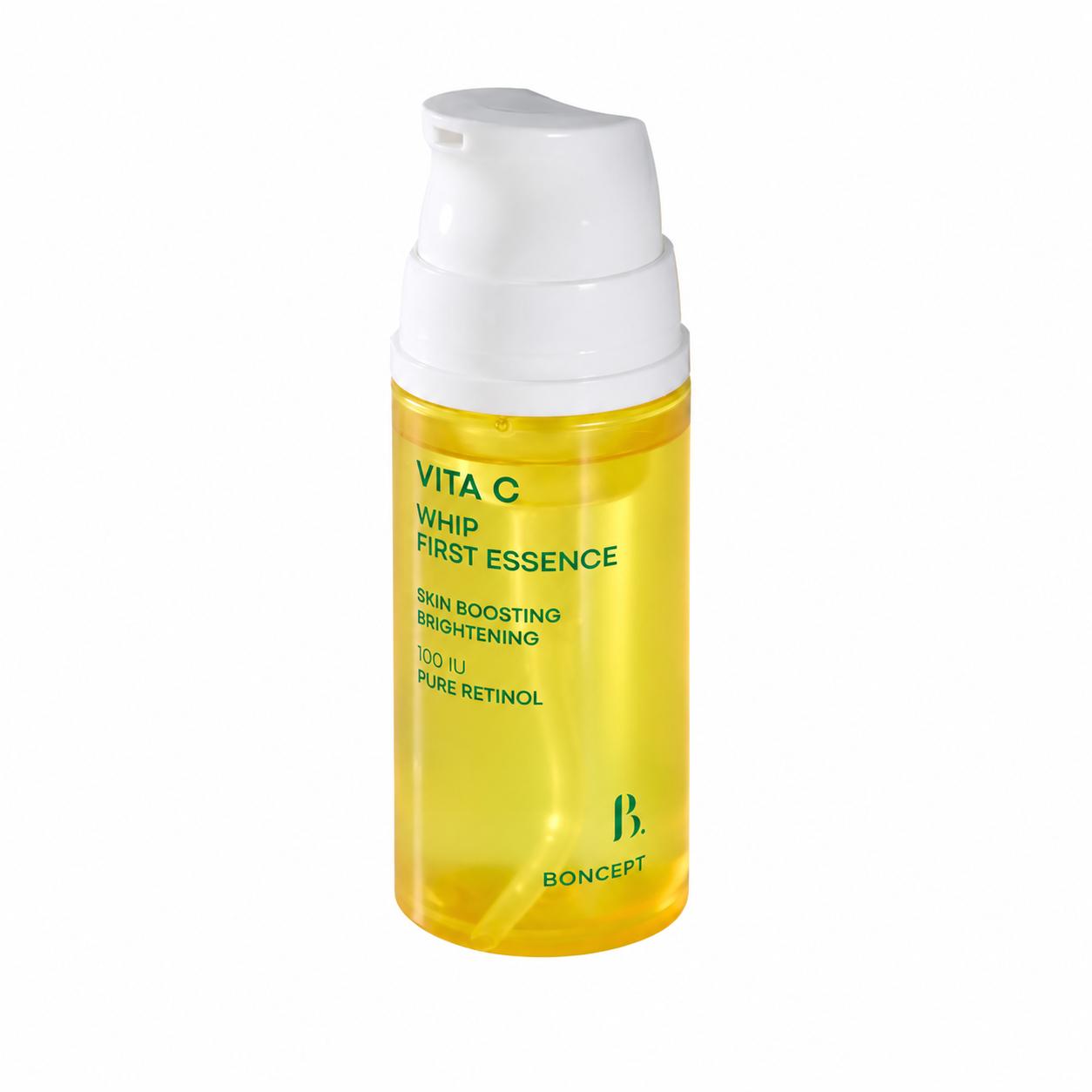 BONCEPT Vita C Whip First Essence 100 мл – Осветляющая эссенция для лица с витамином С для увлажненной, сияющей кожи