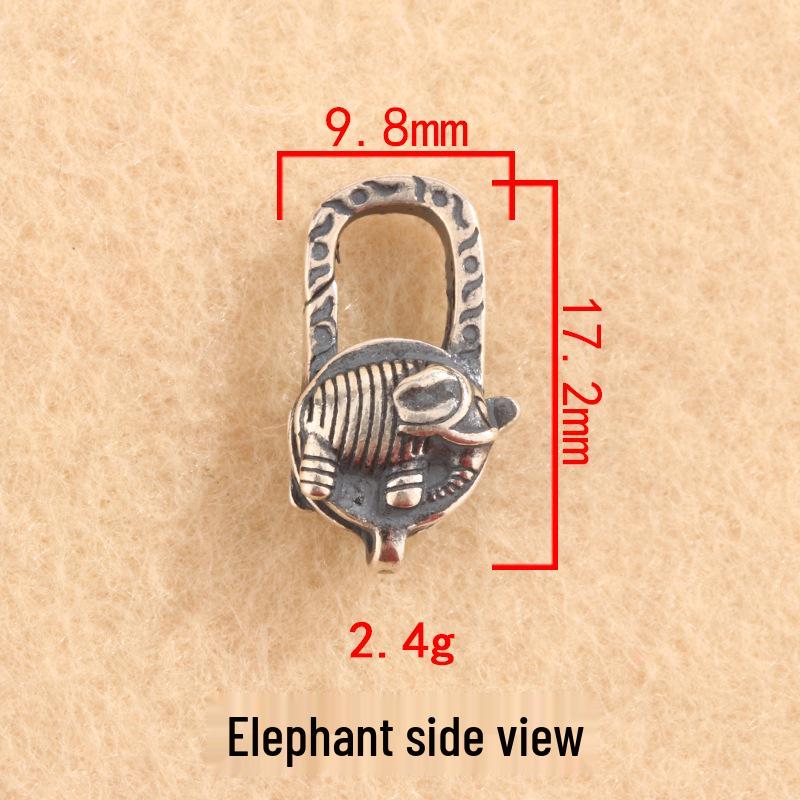 Tingxiang S925 Sterling Silver Retro Animal Clasp for Pearl Necklace & Bracelet DIY Jewelry.
