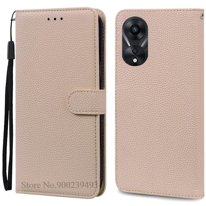 For OPPO A78 5G Case Soft Silicone Leather Wallet Case For OPPO A58 5G A 78 Phone Case For OPPO A78 5G Cover Coque Fundas Etui