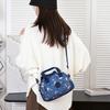 Women's Printed Shoulder Bag Water-Repellent Nylon Handbag