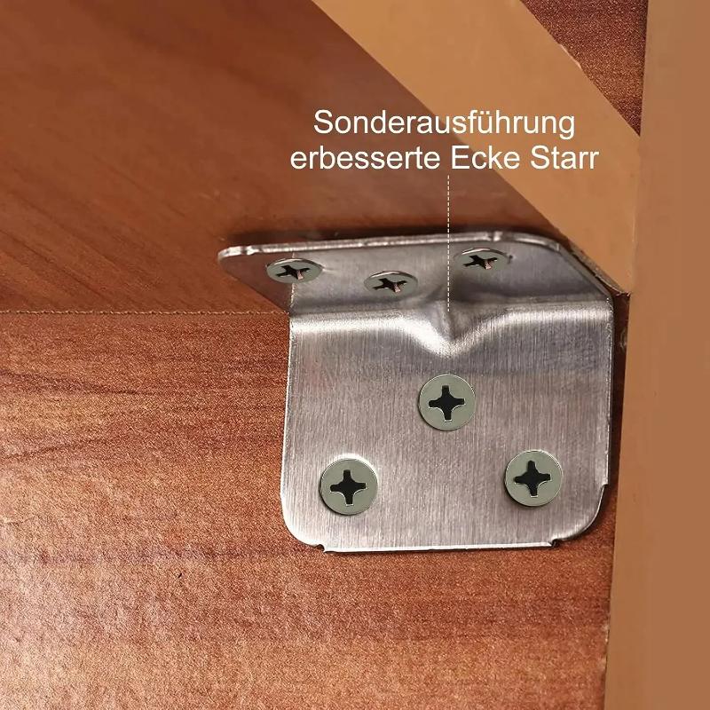 50pcs L-shaped bracket corner buckles for connecting corner buckles, used to reinforce furniture, cabinets, tables, chairs, etc