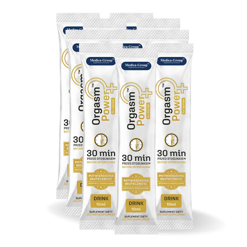Orgasm Power for Women Drink - Set of 10 X 10ml - Intensify Your Pleasure, Experience Intense Orgasms