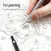 Professional Mechanical Drawing Pencil with Metal Design, 0.3mm and 0.5mm Tips, Optimal Center of Gravity for Continuous Use.