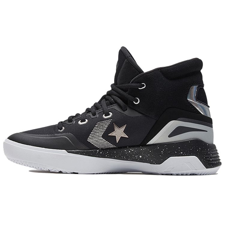 

Кроссовки унисекс Converse G4 High Black Pure Silver белые 166324C