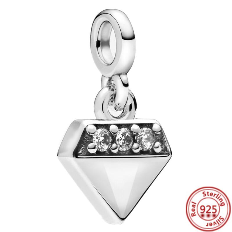 925 Sterling Silber Mini Hänge Charm Me Auge Baum Herz Stern Mond Kleeblatt Anhänger Perlen Passend für Original Pantaro ME Armbänder Zirkon