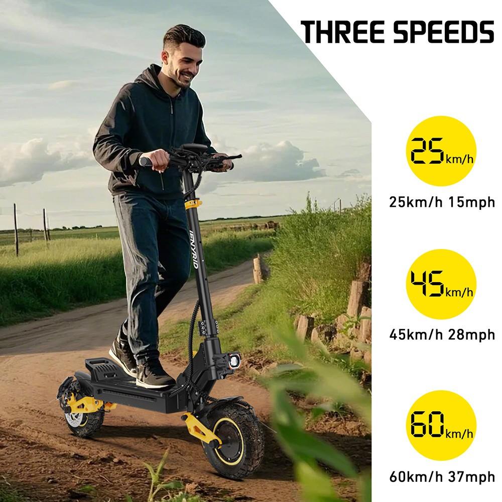 iENYRID ES1 Electric Scooter, 250W*2 Motor, 48V 20.8Ah Battery, 10 Inch Off-Road Tires, 25km/h Max Speed