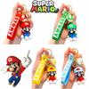 Keychain Mario Super Toy Cartoon Key Ring Bag Pendant Doll Kids Gifts Decorate