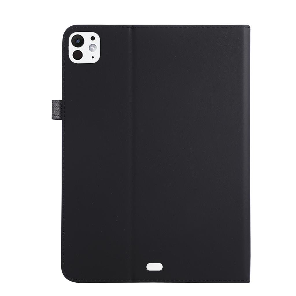 For iPad Pro 11 (2025) / (2024) Case Foldable Stand Leather Tablet Cover with Handheld Wristband