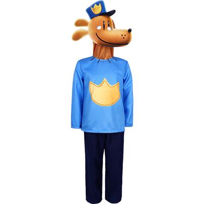 Crianças Detetive Cão Desenho Animado Monstro Halloween Fantasia Cosplay Menino Menina Festa de Carnaval Jogo de Papel Vestir Macacão Máscara