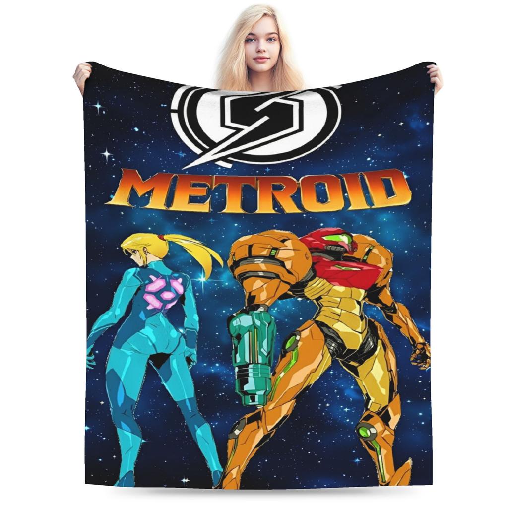 Metroids hero game Blanket Ultra-Soft Fleece Cozy Gifts  Throw Blankets Rug Piece