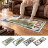 Office Area Rug Money Runner Rug, 100 Bill USD Print Non-slip Washable Pattern Carpet Cash Design for Living Room Bedroom Kitchen Man Cave Decor