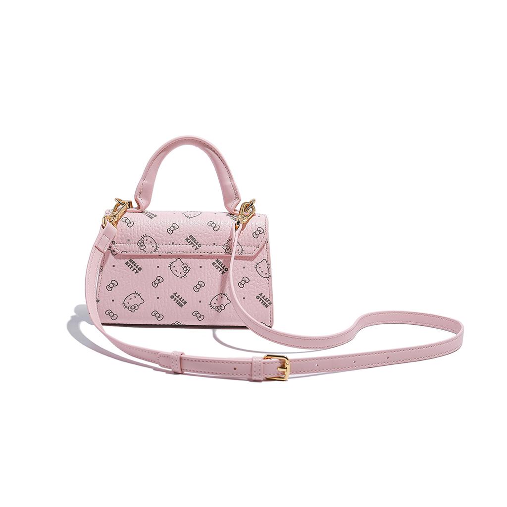 New Sanrio Hello Kitty PU Shoulder Bag, Crossbody Bag, Handbag Women's Pink/Milk Tea/Brown SHHF41591
