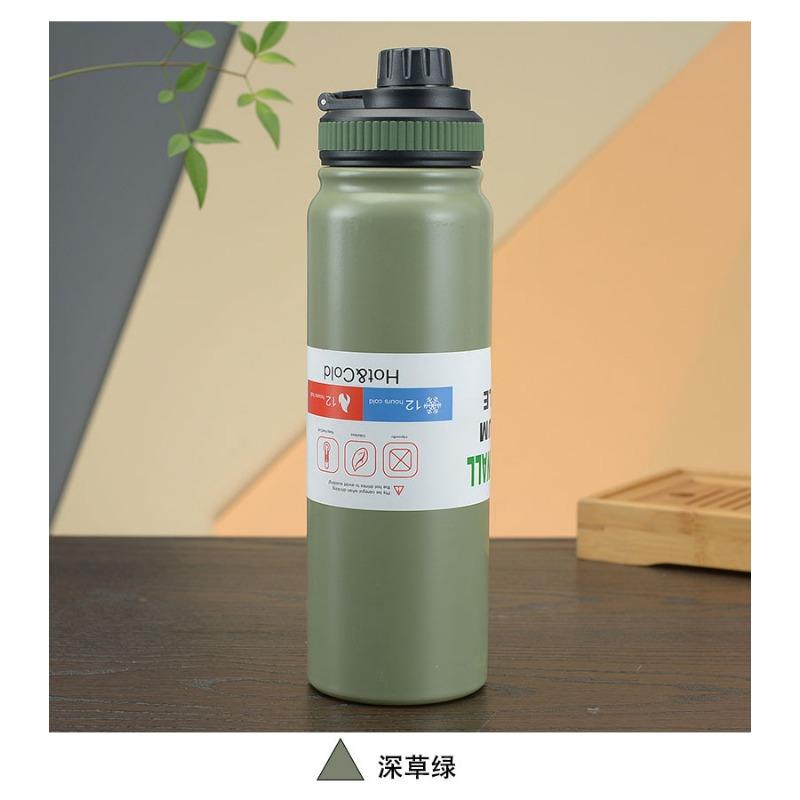 600ML/800ML Outdoor Thermos Portable Kettle Water Bottle with Tea Filter 304 Stainless Steel Thermal Cup Leak-proof Flask Sports