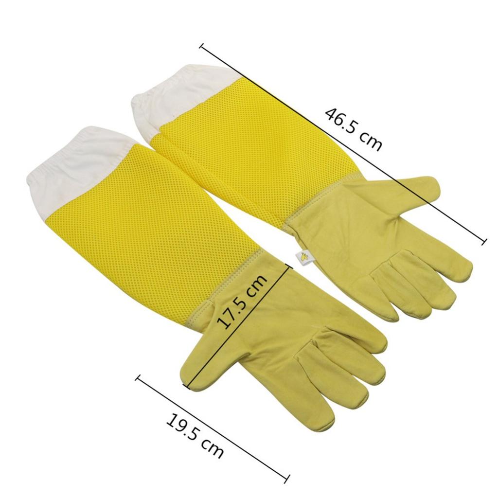 Bee-Proof Suit and Gloves Kit Camouflage Half-Length Breathable Bee Clothes with Hat Outdoor Beekeeping Protective Tools 1 Set