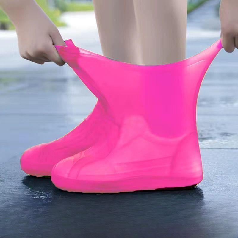 1 Pair of Waterproof, Reusable Latex Rain Boot Covers - High Quality, Durable and Universal - Rainy Day Protection