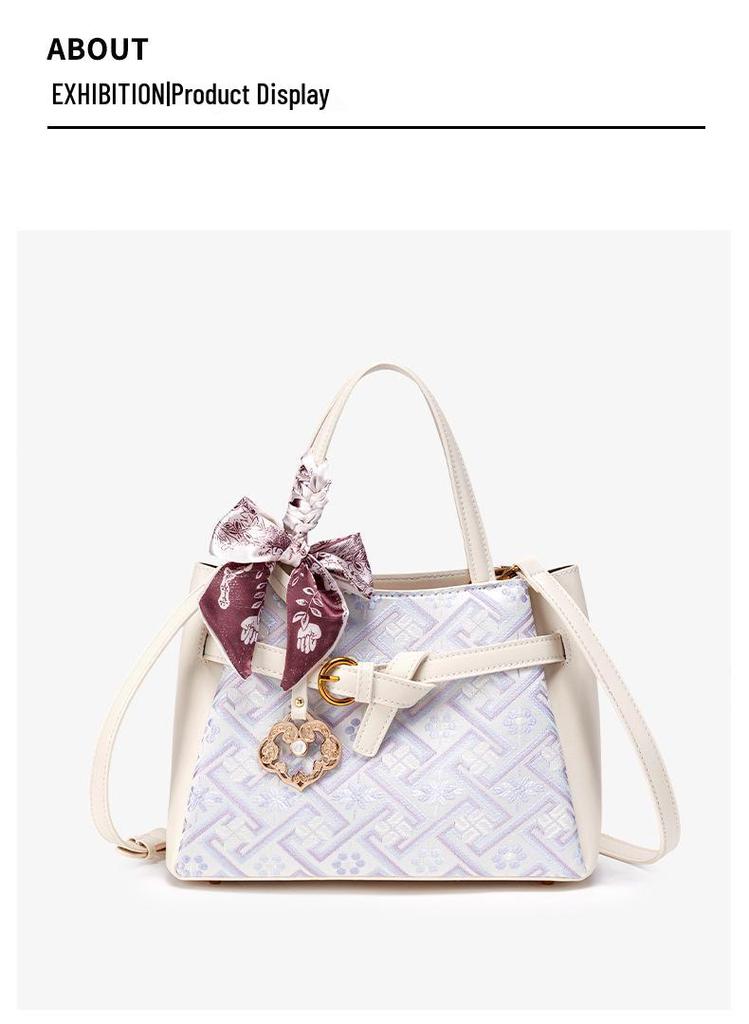 Guangxi Zhuang Brocade Women's Large Capacity Shoulder/Crossbody Bag - 2026 New Style High-End Handbag
