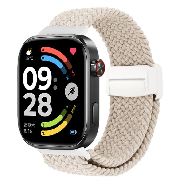 Magnetic Band For Redmi Watch 6 5 4 Strap Sport nylon Adjustable Replacement Braided bracelet correa Xiaomi Mi Band 8 Pro/9 Pro
