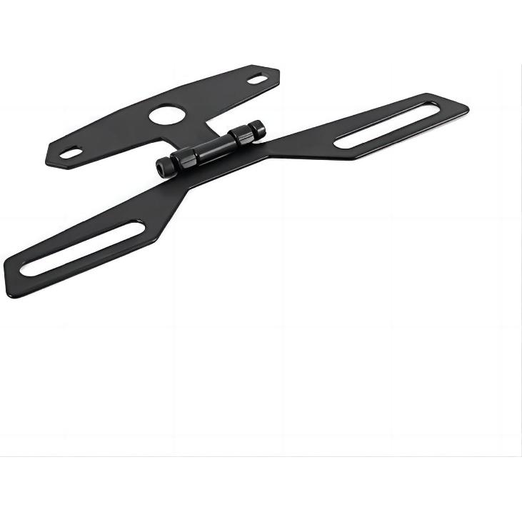 Adjustable Motorcycle License Plate Mount Holder Bracket- Universal Fold License Plate Tail Light Holder