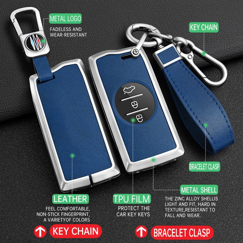 Metal Car Key Case Cover Holder Shell for Chery Tiggo 7 Pro 8 Pro Exeed Tiggo 2 3x Arrizo 5 Pro Gx 5x EQ7 Car Accessory