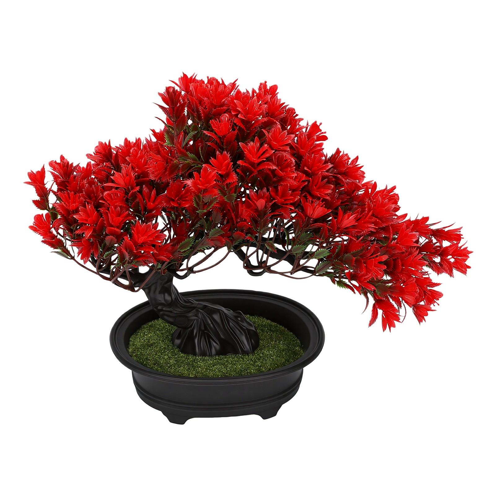 Sarkans mākslīgs bonsai koks, 9,5