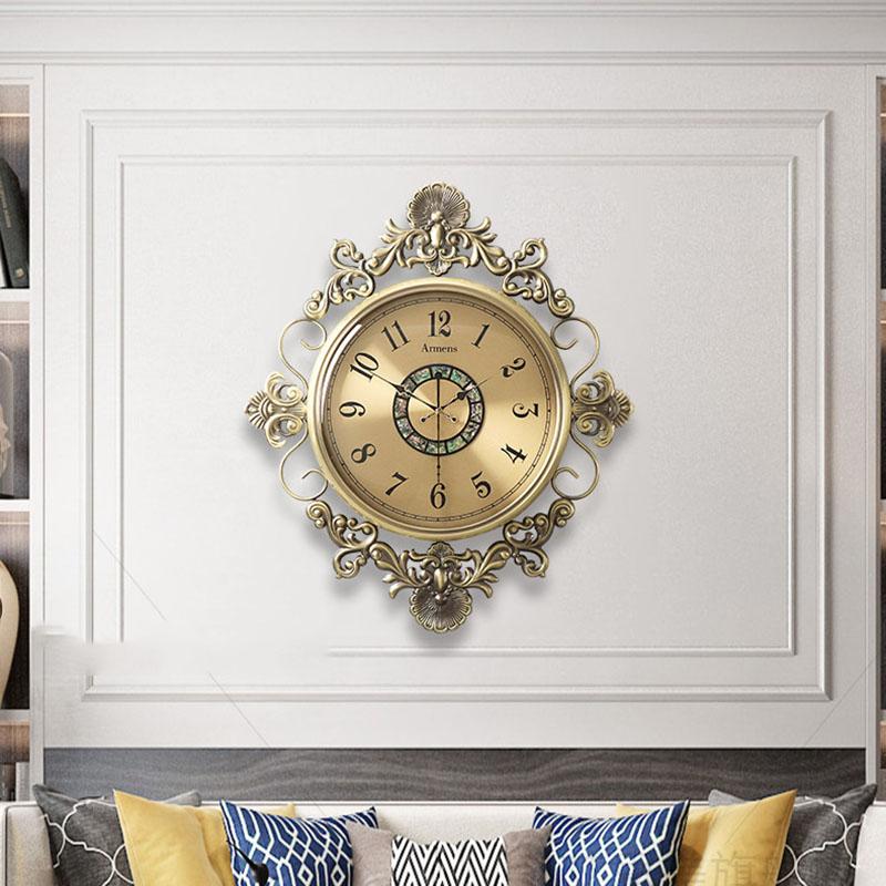 Interior Art Mural Clock Wall Vintage Luxury Digital Xenomorph Aesthetic Interior Wall Watch Nordic Alarm Saati Home Decoration