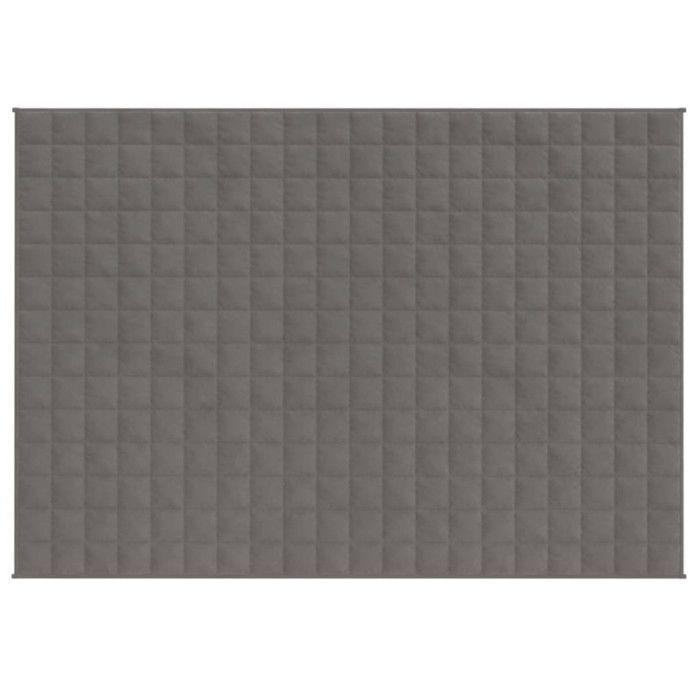 VidaXL Couverture lestée Gris 150x200 cm 7 kg Tissu 350774