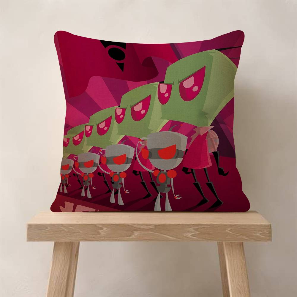 IInvader ZZim Cartoon Movie Pillowcase Toon Gift Cushion Cover Bedroom Home Sofa Chair Seat Decor Pillow Case