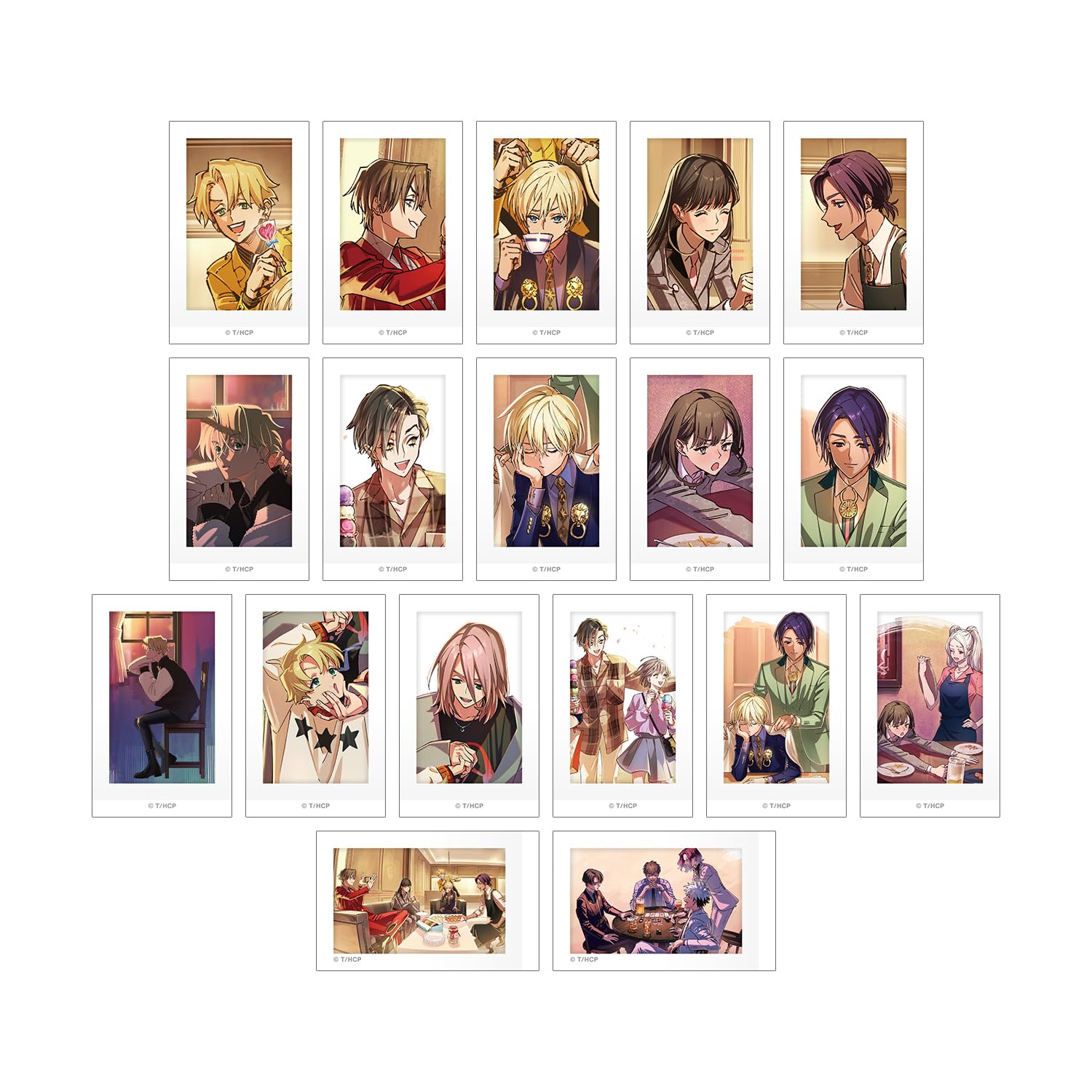 

ТВ аниме торговая финальная иллюстрация в стиле моментальной фотографии, коробка карточек с иллюстрациями HIGH CARD , 18 пакетиков