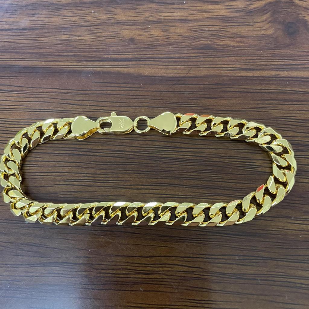 6MM Gold Plated Cuban Bracelet - Popular Influencer Style