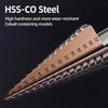 HSS CO Cobalt Step Drill Bit Straight Spiral Groove Hex  Shank Metal Stainless Steel Hole Saw Cutter Stepped Drilling Power Tools