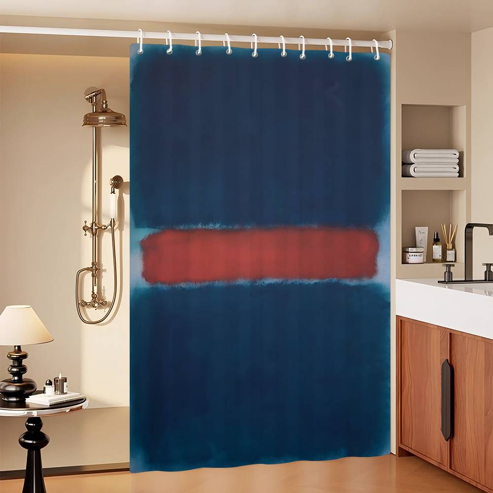 Mark Rothko Klassisch Vintage 1-teiliges Muster Duschvorhang Plus Haken Wasserdicht Maschinenwaschbar Polyesterstoff Abstrakt