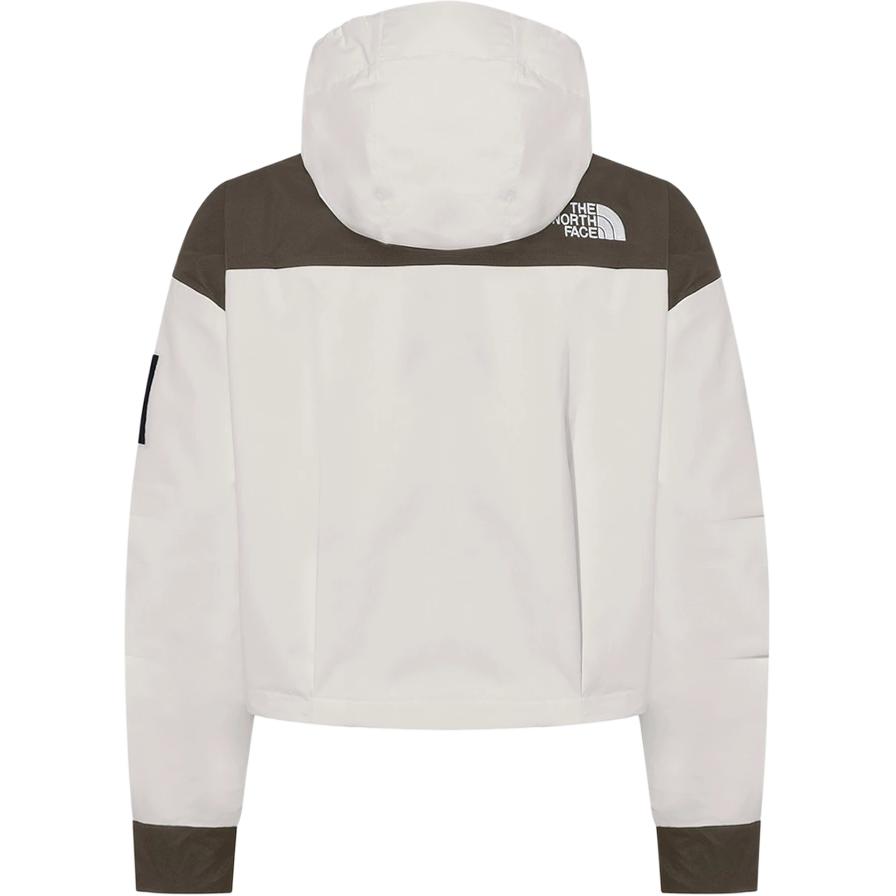 The North Face Color Block Logo Hooded Zip-Up Drop Shoulder Long Sleeve Jacket Women jackets Off-White NJ2HR30J