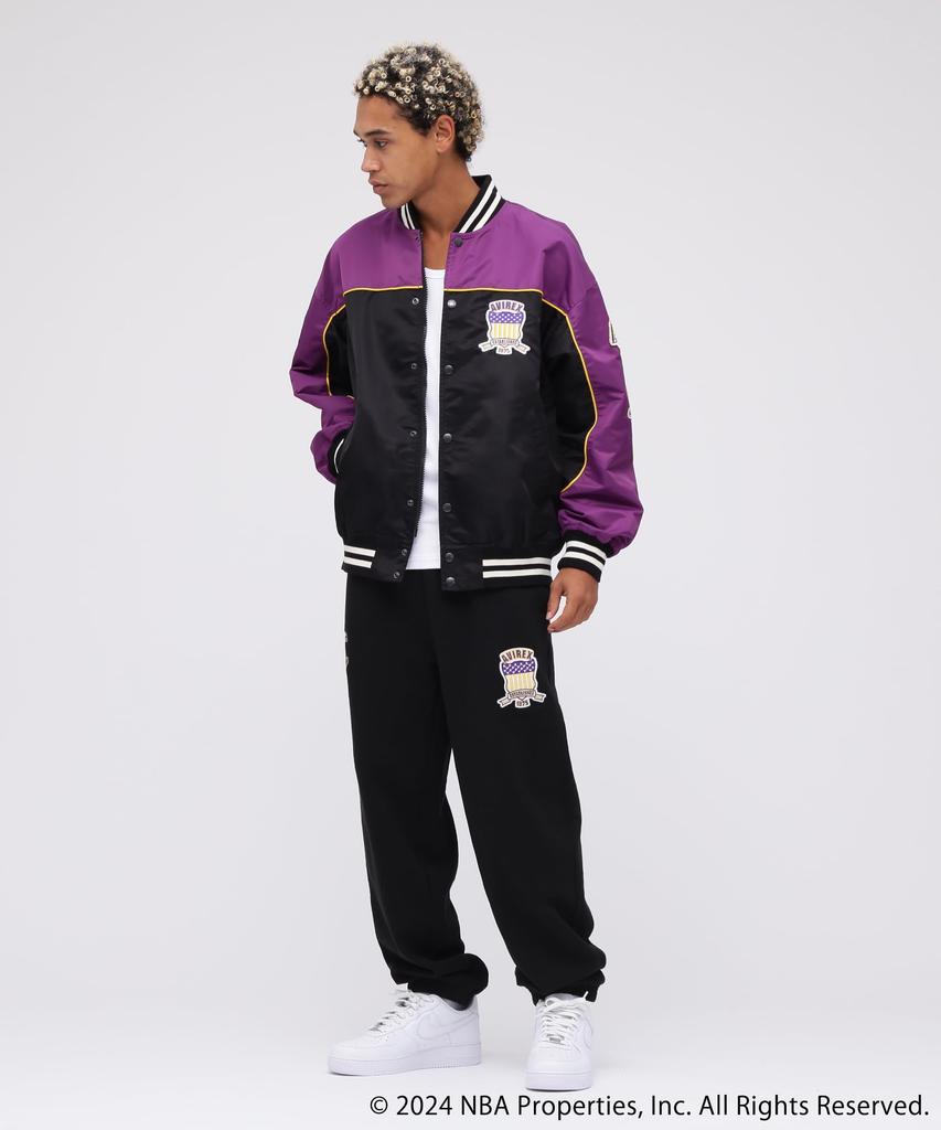 NBA NYLON JACKET M 080 Purple [Avirex] Men's 783-5152010