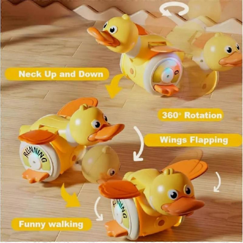 Crawling Duck Dog Toys, Interactive Dancing Duck Toys with Music Sounds & Lights