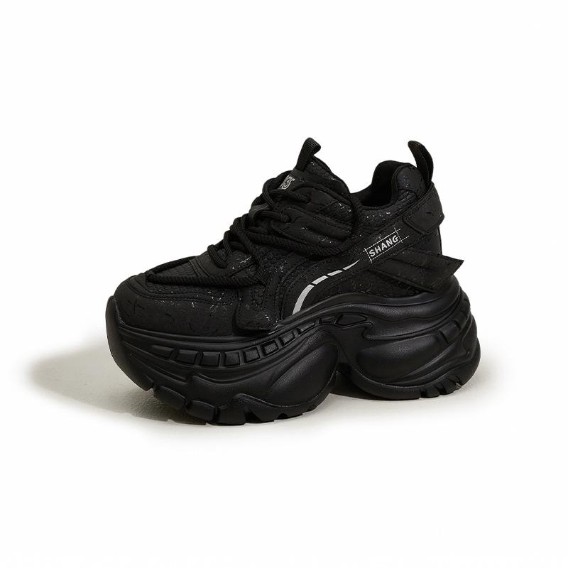 Daddy shoes women's trendy cool 2025 autumn and winter new thick-soled versatile small inner height-increasing women's shoes sports and leisure shoes