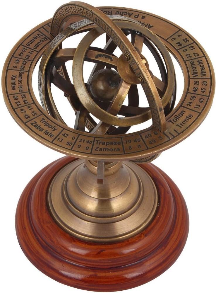Brass Armillary Sphere Astrolabe Maritime Nautical Collectible Globe