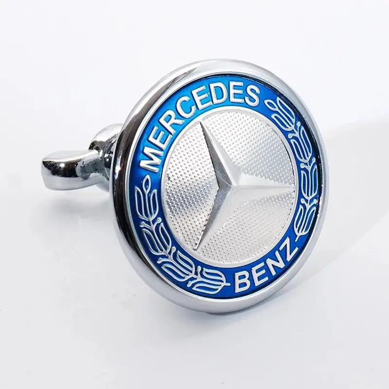 

45mm Car Front Emblem Badge Modified Bonnet Chrome Hood Cover for Mercedes Benz AMG W203 W204 C E S Class W210 W211 W220