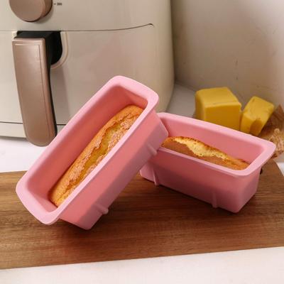 Silicone Loaf Pan Rectangular Cake Mold Large Baking Tray for Toast Bread Desserts High-temperature Resistant Bakeware