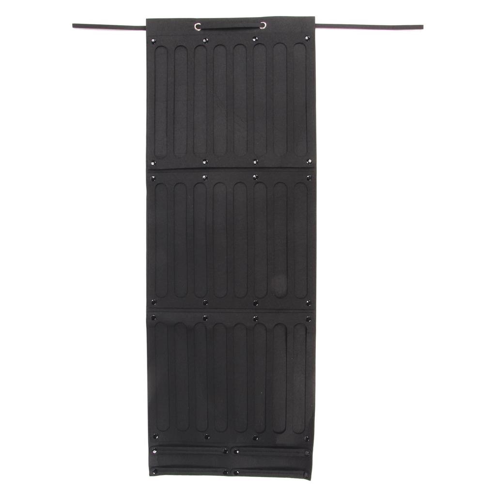 Baby Hair Bows Holder Large Capacity Foldable 3 Layers Baby Girls Headband Holder for Door Closet Wall Black