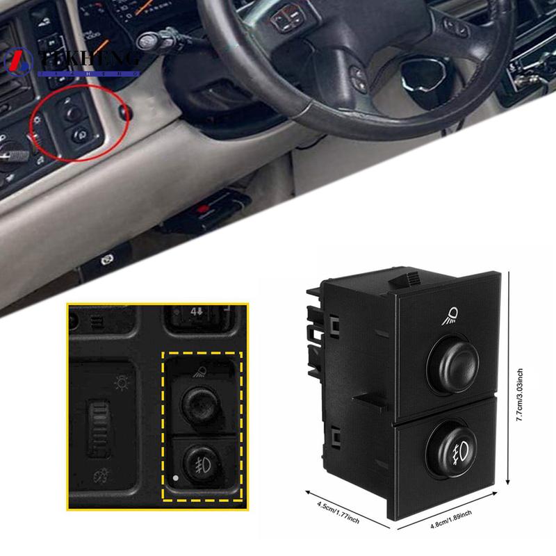 15143597 Fog Light Switch For 2003-2006 Chevy Silverado Tahoe Avalanche GMC Sierra Yukon 1514-3597,26075065