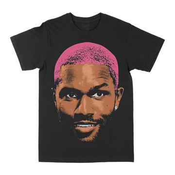 Унисекс черная хлопковая футболка Frank Ocean Минималистичный уличный стиль Повседневный стиль M