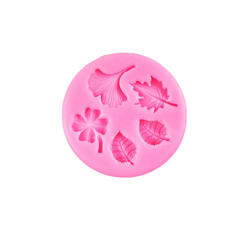 Leaves Shape Silicone Mold, DIY Chocolate Fondant Cake Decorating Tool, Baking Candle Making Mold