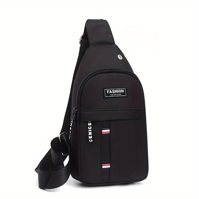 Men's Casual Outdoor Chest Bag Mountaineering Cycling Shoulder Bag Waterproof Sports Small Messenger Bag