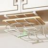 Kitchen Non-punching Multi-functional Pot Lid Cutting Board Placement Storage Rack Cabinet Hanging Cabinet Lower Hanger Wok Ring