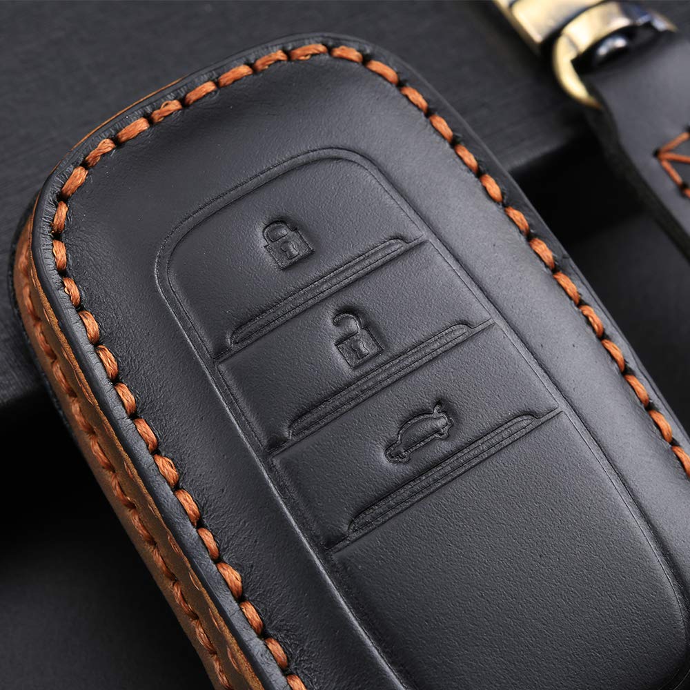 LEXLEY Toyota Genuine Leather Key Case Leather Key Cover Key