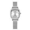 Light Luxury Fashion Simple Premium Square Small Dial Temperament Mesh Strap Waterproof Quartz Ladies Watch