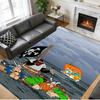 Asterix & Obelix Print Crystal Velvet Plush Rug Anti?Slip Wear?Resistant Floor Carpet For Indoor Household Home Decoration