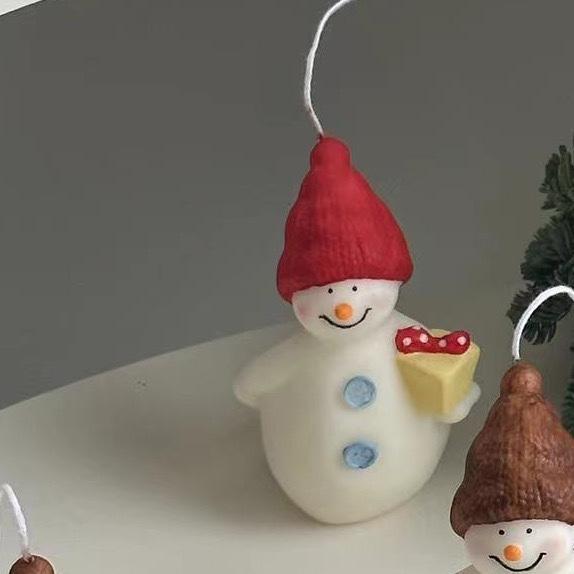 

Funny Happy Snowman Christmas Candle Atmosphere Gift Soy Candle Aromatherapy Home Decoration Gifts