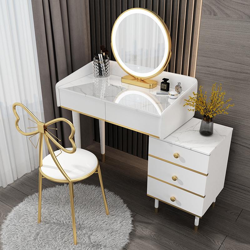 The Nordic Dresser Small Family Model Bedroom Contemporary Contracted with Lamp Light Decoration Lacquer That Bake Makeup Table