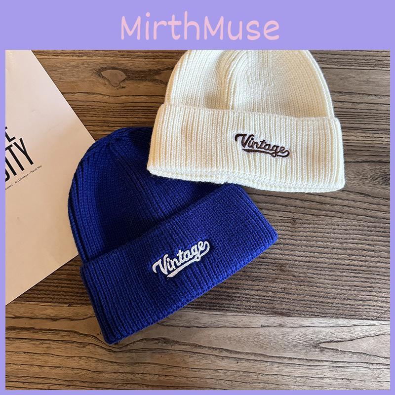 Fashion Letter Embroidery Neutral Casual Warm Knitted Hat For Winter Adults And Teens With Embroidered Ear Protection